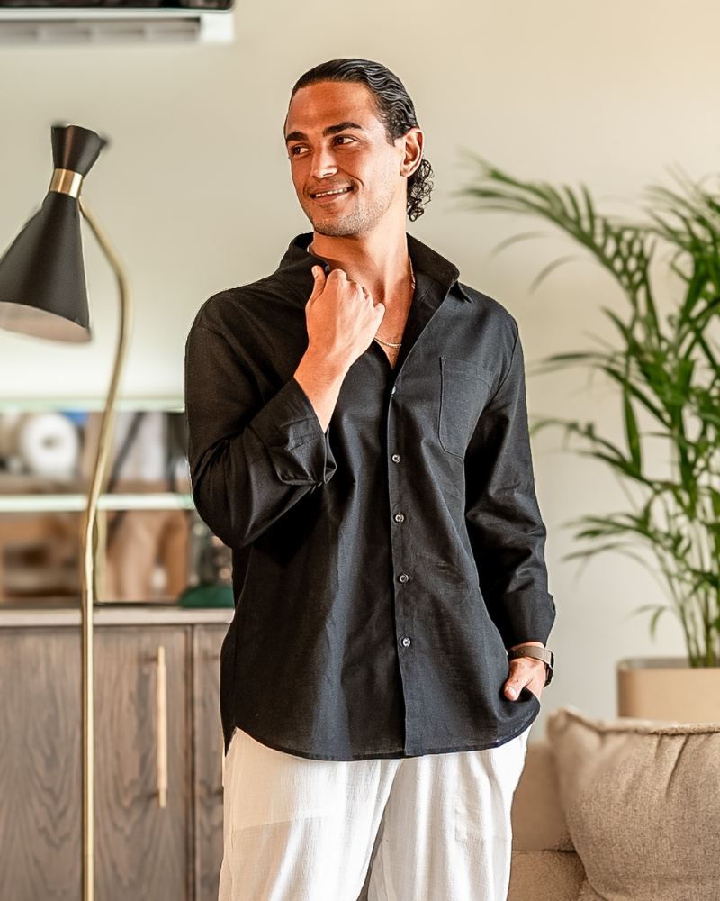 Cape Town – Hemd aus 100 % Leinen