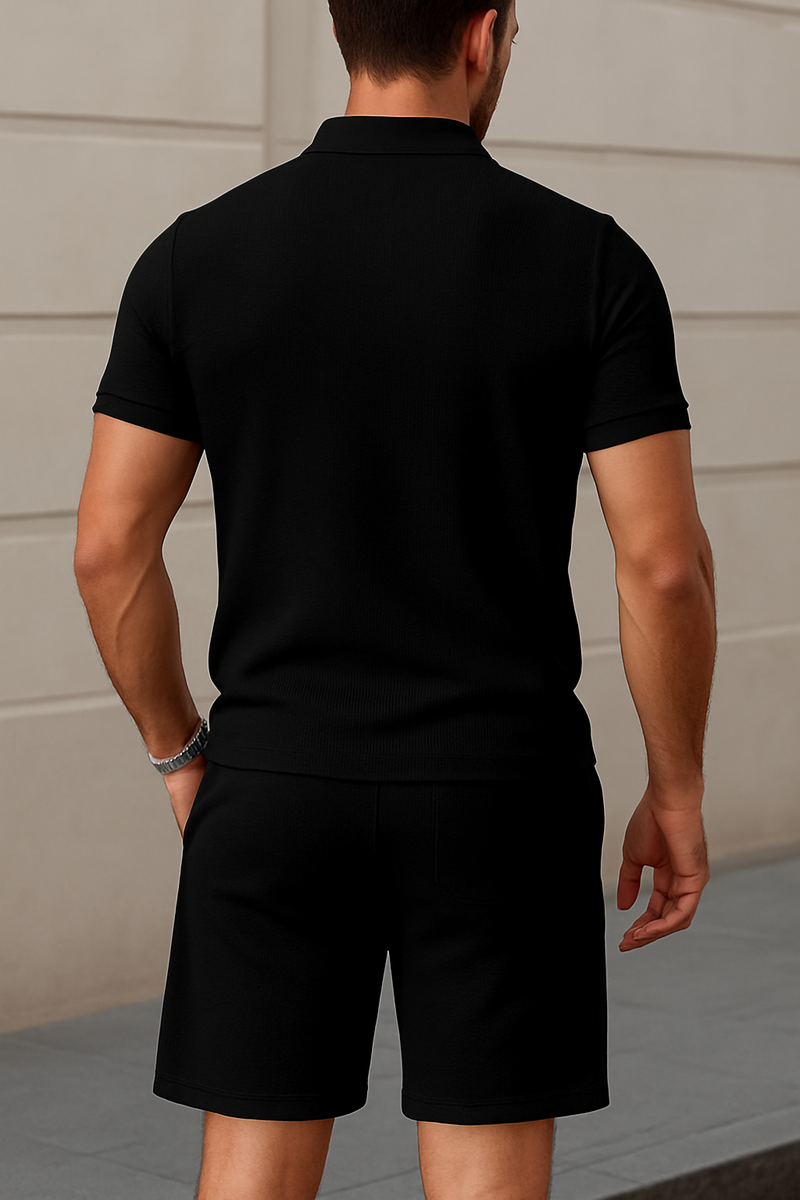 PremiumLässig Set – Poloshirt & Shorts im 2er-Pack