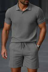 PremiumLässig Set – Poloshirt & Shorts im 2er-Pack